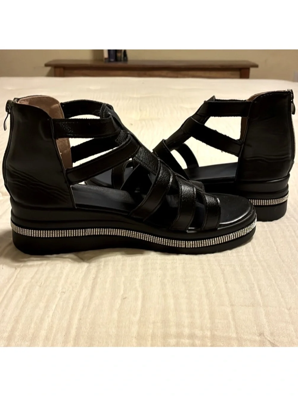 New Chloe Wedge Sandals in
Black size 8.5 Reserved @sandi_gonsalves - Picture 4 of 5